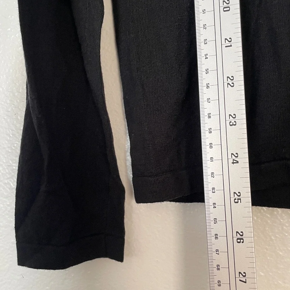 Banana Republic Luxury Blend Black Sweater Cotton Silk Cashmere Mens Medium M